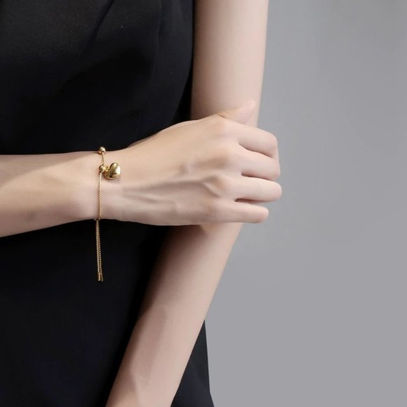 *NEW 925 Sterling Silver Shell Heart Bracelet - Picture 5 of 8